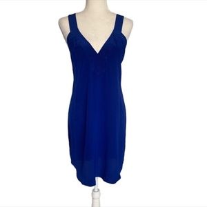 Rory Beca Blue Silk Slip Mini Dress | Size M